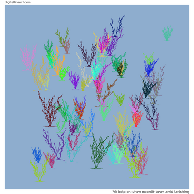 When Moonlit Beam amid Lavishing — Kelp, 70 elements