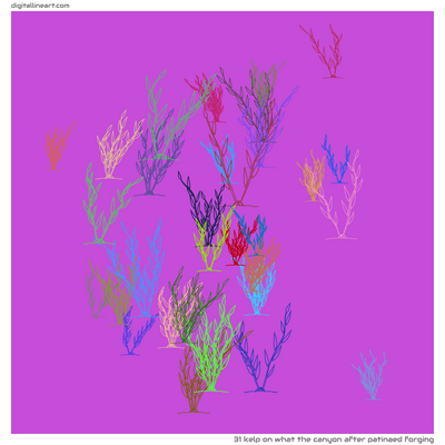 What the Canyon after Patinaed Forging — Kelp, 31 elements