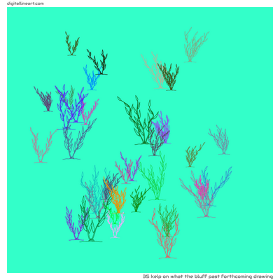 What the Bluff past Forthcoming Drawing — Kelp, 35 elements