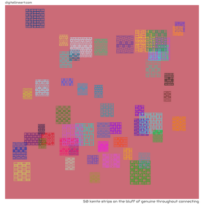 The Bluff of Genuine throughout Connecting — 50 kente strips