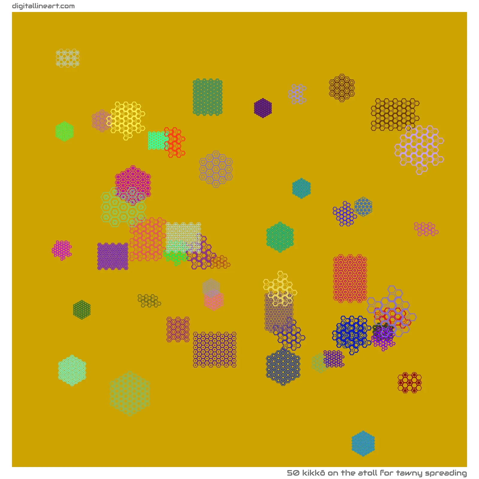 The Atoll for Tawny Spreading — Kikkō, 50 elements
