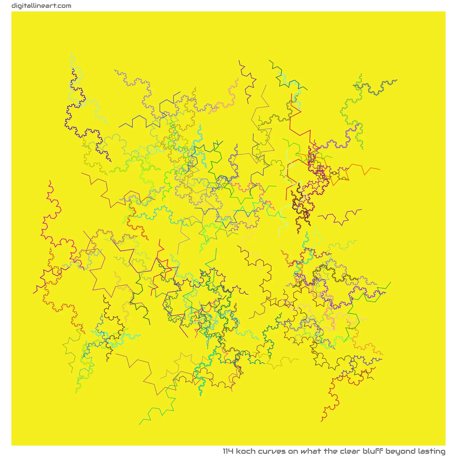 What the Clear Bluff beyond Lasting — 114 Koch curves