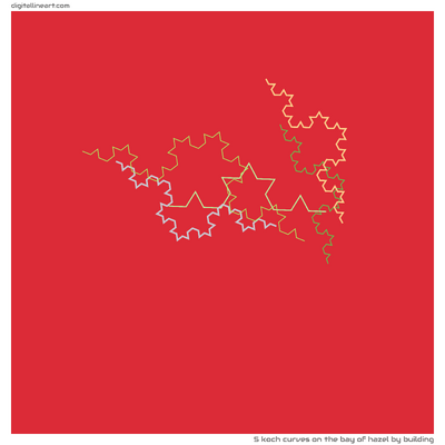 The Bay of Hazel by Building — 5 Koch curves