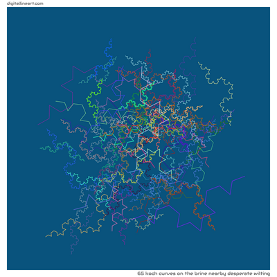 The Brine nearby Desperate Wilting — 65 Koch curves