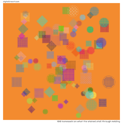 What the Stained Atoll through Melding — Komezashi, 100 elements
