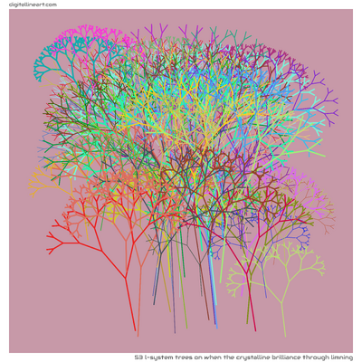 53 L Trees in When the Crystalline Brilliance through Limning