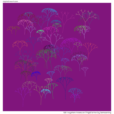 Frigid Brine by Bemoaning — 58 L-System trees