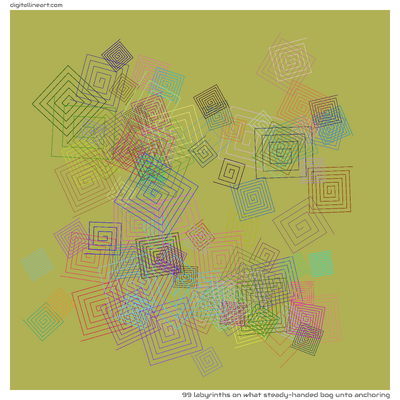 What Steady-handed Bog unto Anchoring — 99 labyrinths