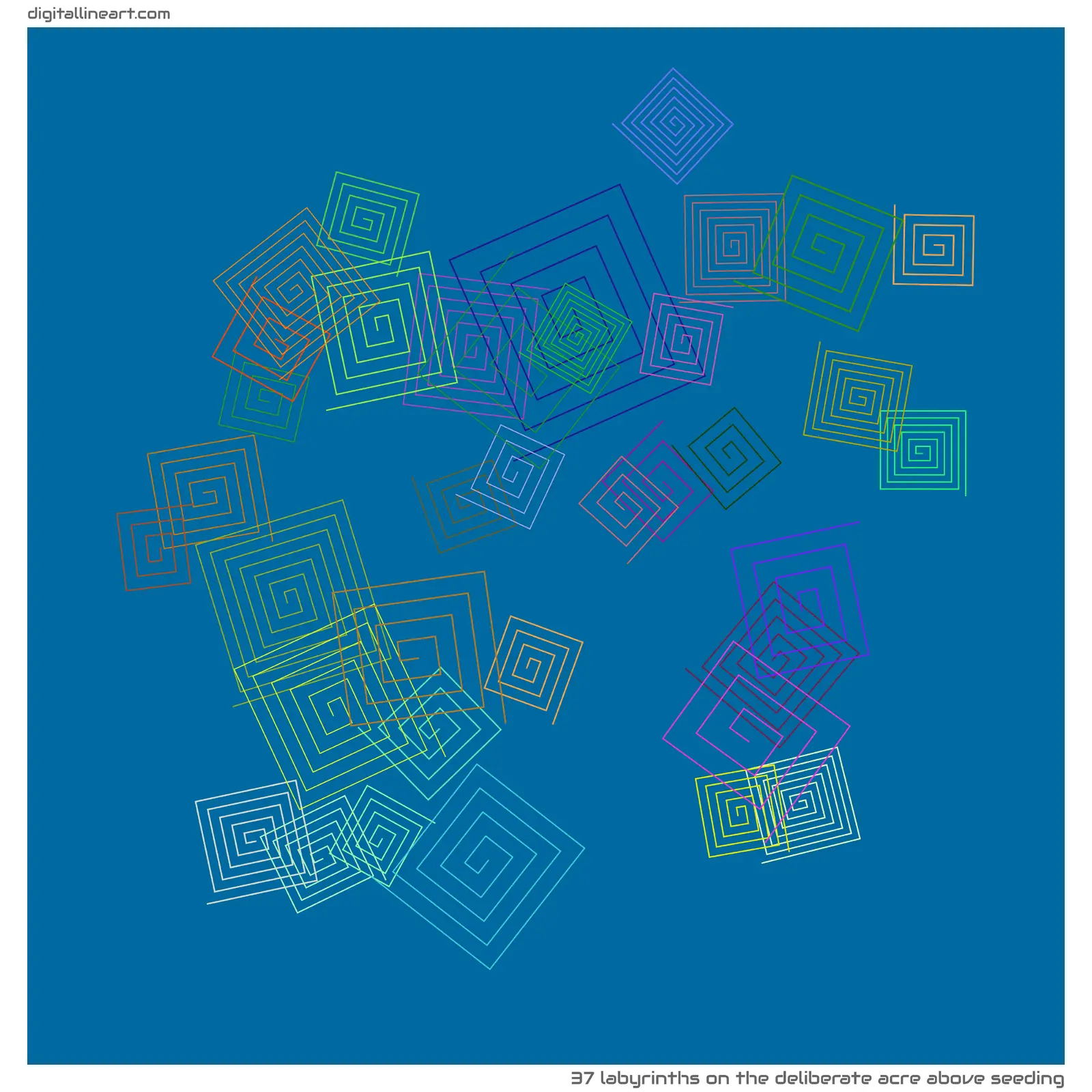 The Deliberate Acre above Seeding — 37 labyrinths