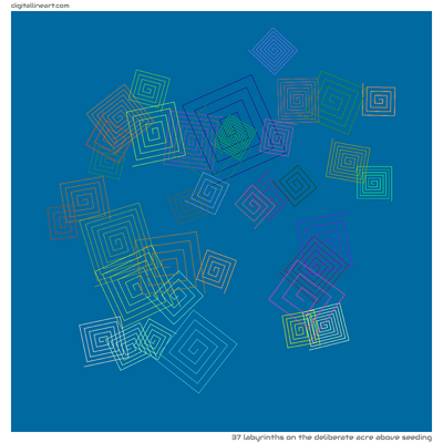 The Deliberate Acre above Seeding — 37 labyrinths