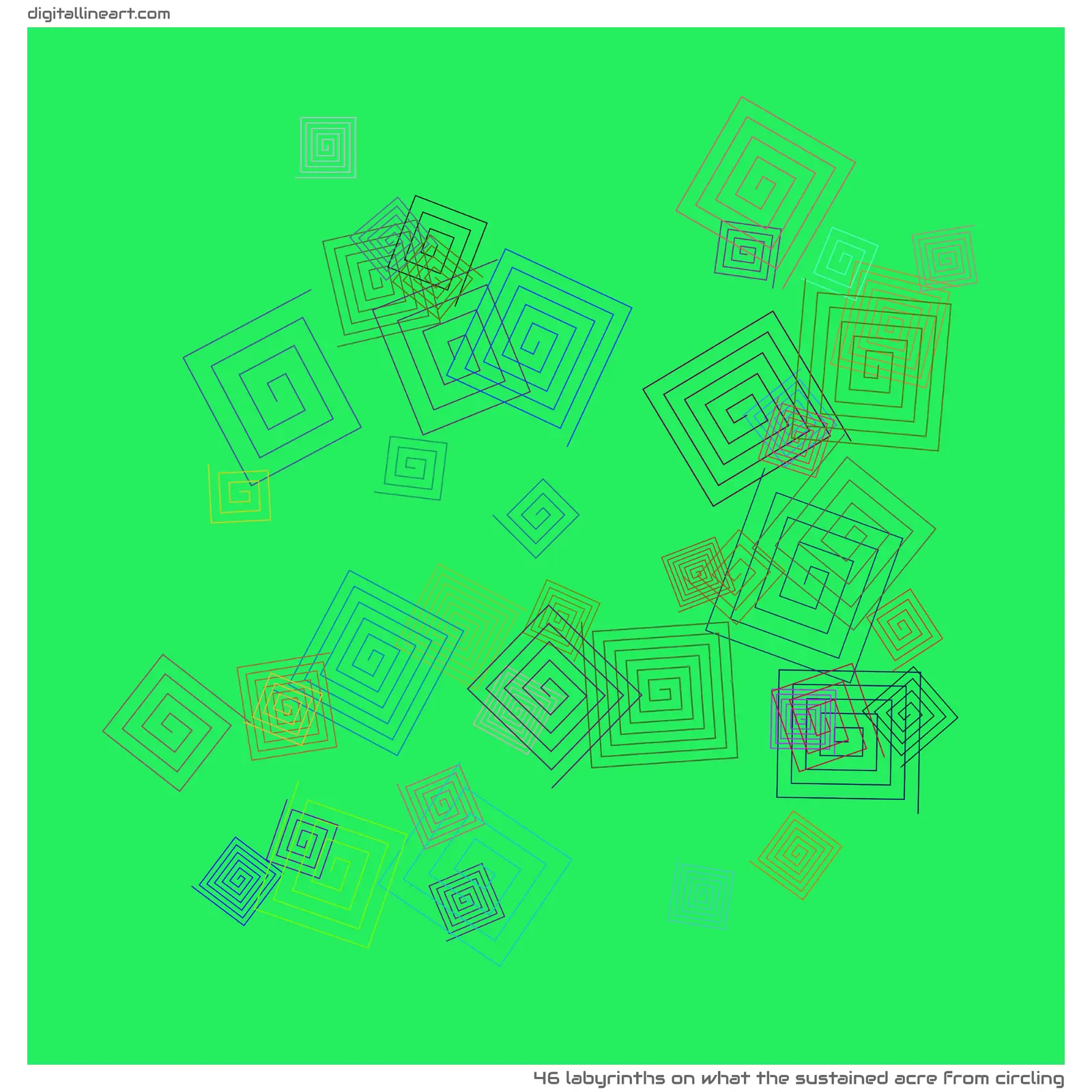What the Sustained Acre from Circling — 46 labyrinths