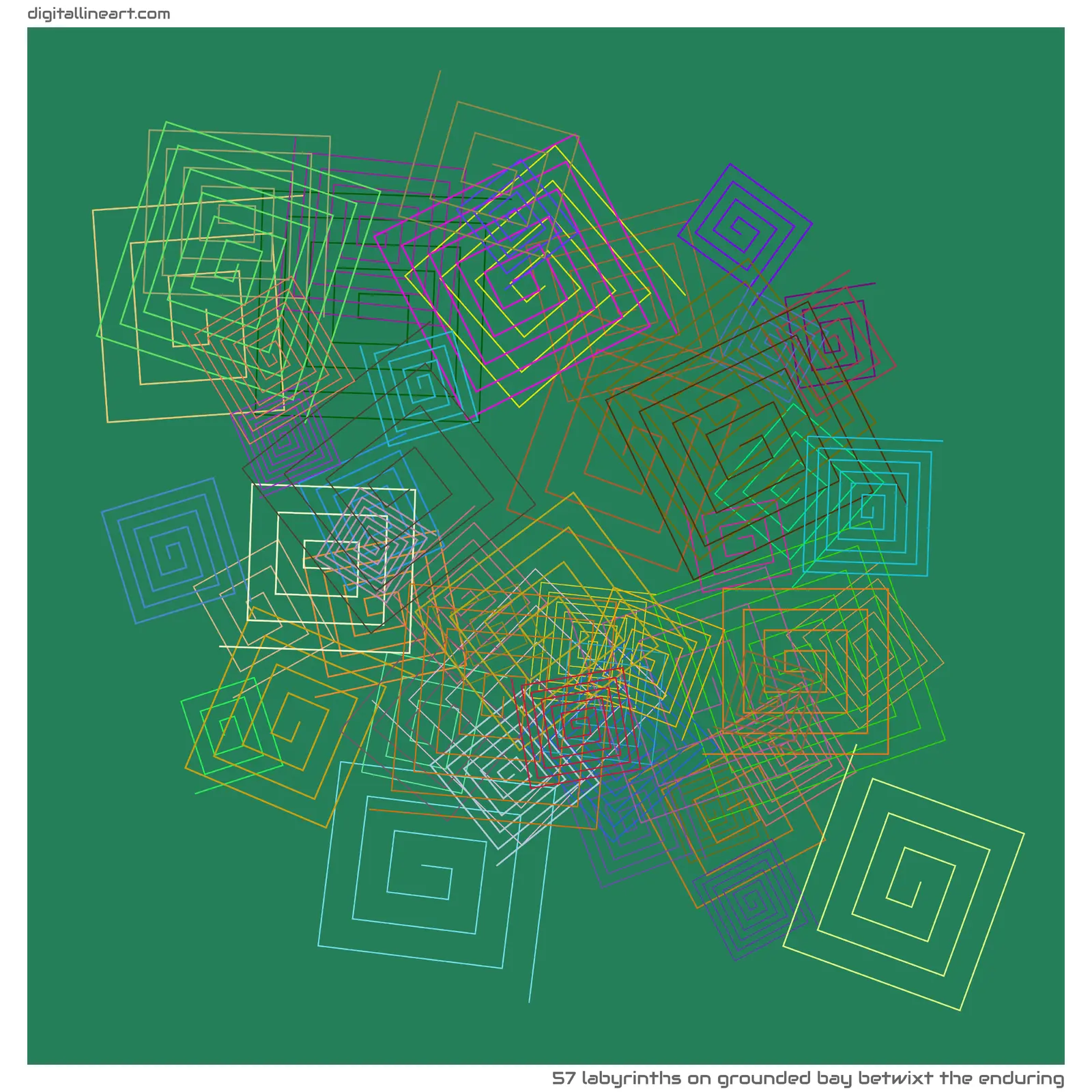 Grounded Bay betwixt the Enduring — 57 labyrinths