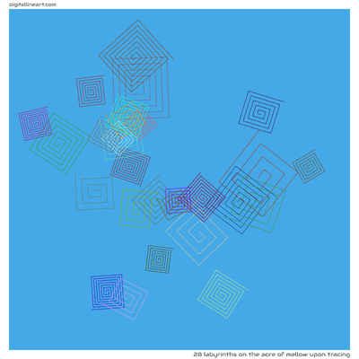 The Acre of Mellow upon Tracing — 28 labyrinths