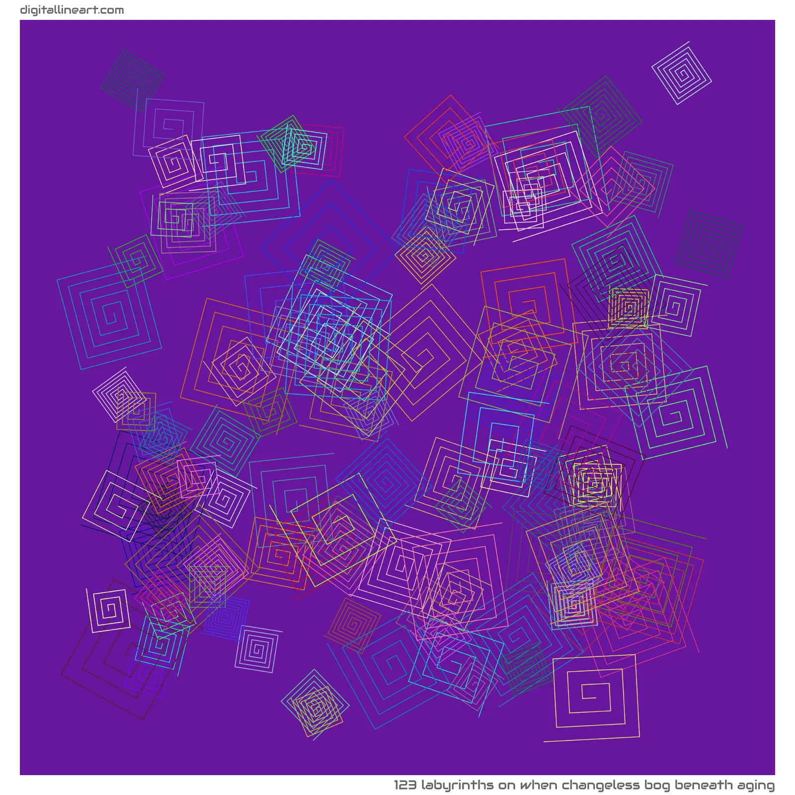 When Changeless Bog beneath Aging — 123 labyrinths