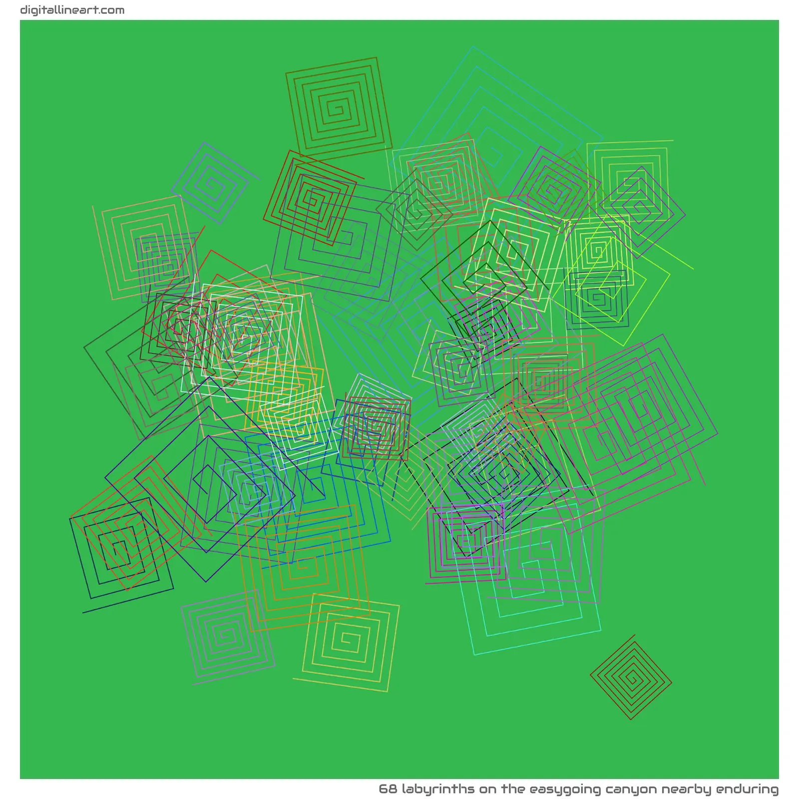 The Easygoing Canyon nearby Enduring — 68 labyrinths