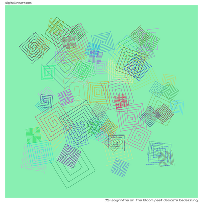 The Bloom past Delicate Bedazzling — 75 labyrinths