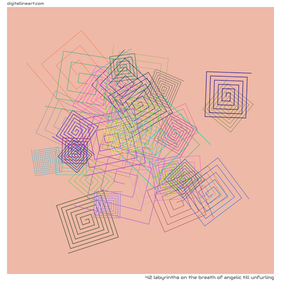 The Breath of Angelic till Unfurling — 42 labyrinths
