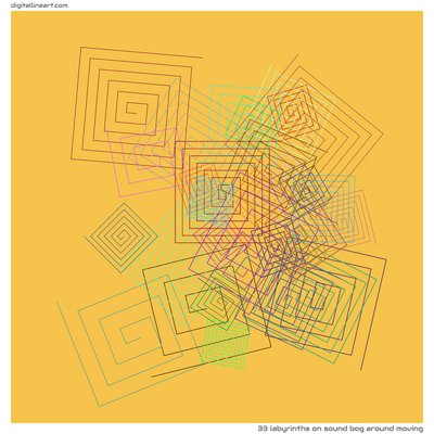 Sound Bog Around Moving — 33 labyrinths