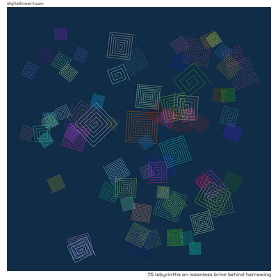 Moonless Brine behind Harrowing — 75 labyrinths