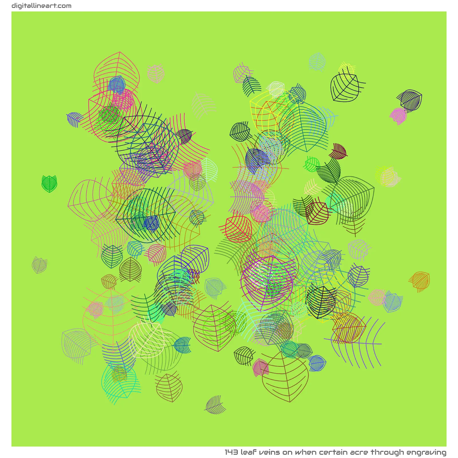 When Certain Acre through Engraving — 143 leaf veins
