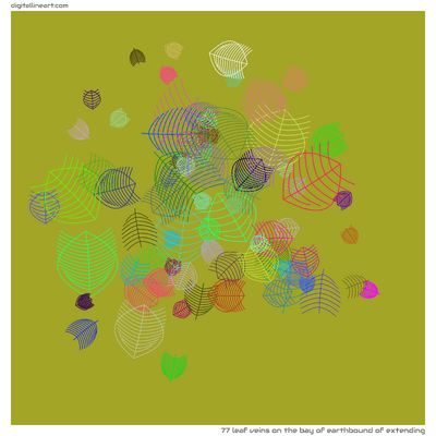 The Bay of Earthbound of Extending — 77 leaf veins