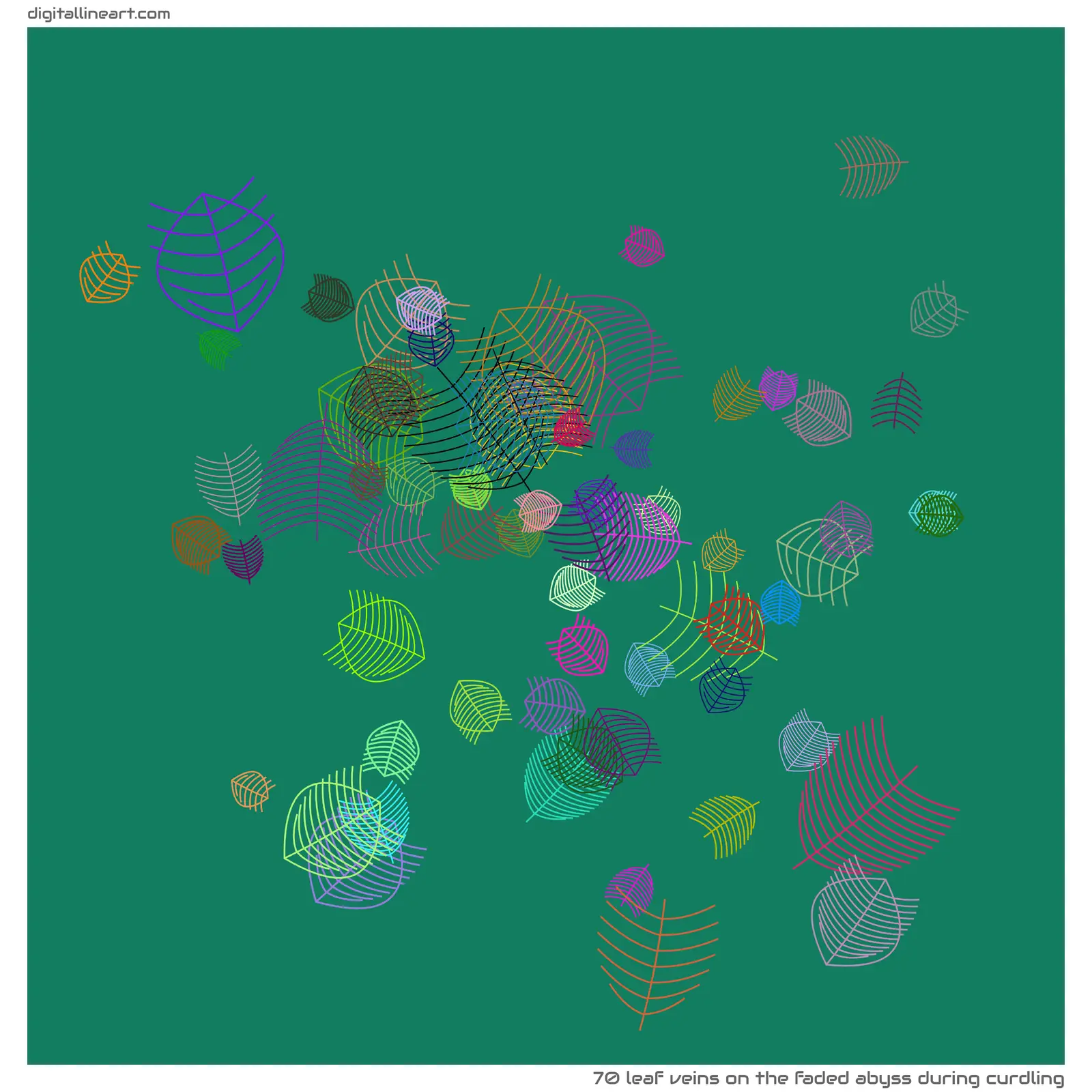 The Faded Abyss During Curdling — 70 leaf veins
