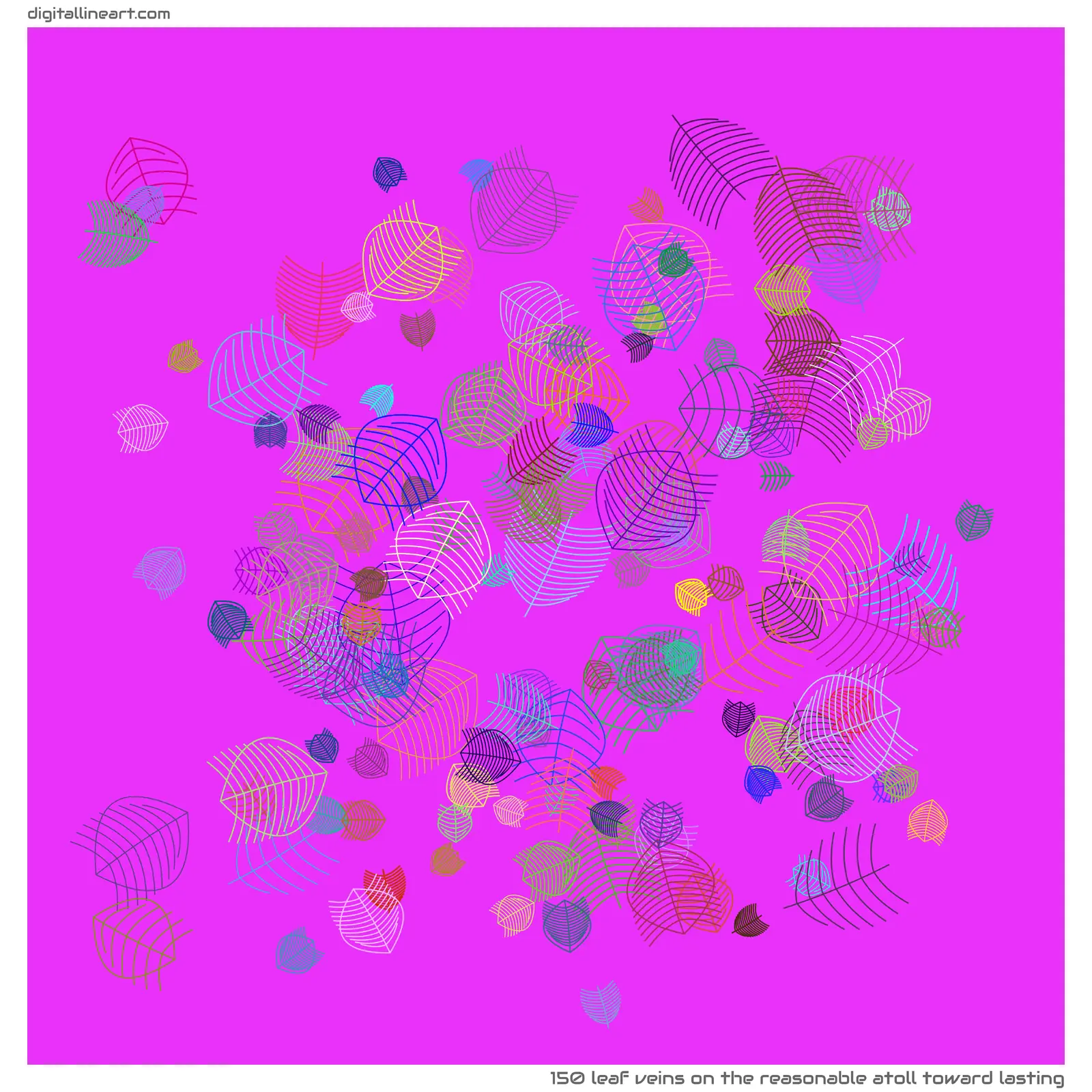 The Reasonable Atoll toward Lasting — 150 leaf veins