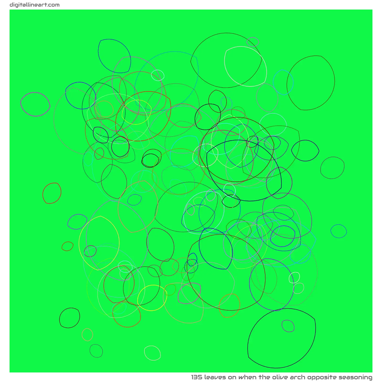 When the Olive Arch opposite Seasoning — 135 leaves