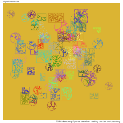 When Lasting Border out Pausing — 75 lichtenberg figures