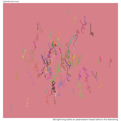 Pearlescent Blaze before the Liberating — 85 lightning bolts