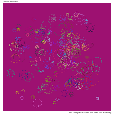 Late Bog into the Mending — 132 limaçons