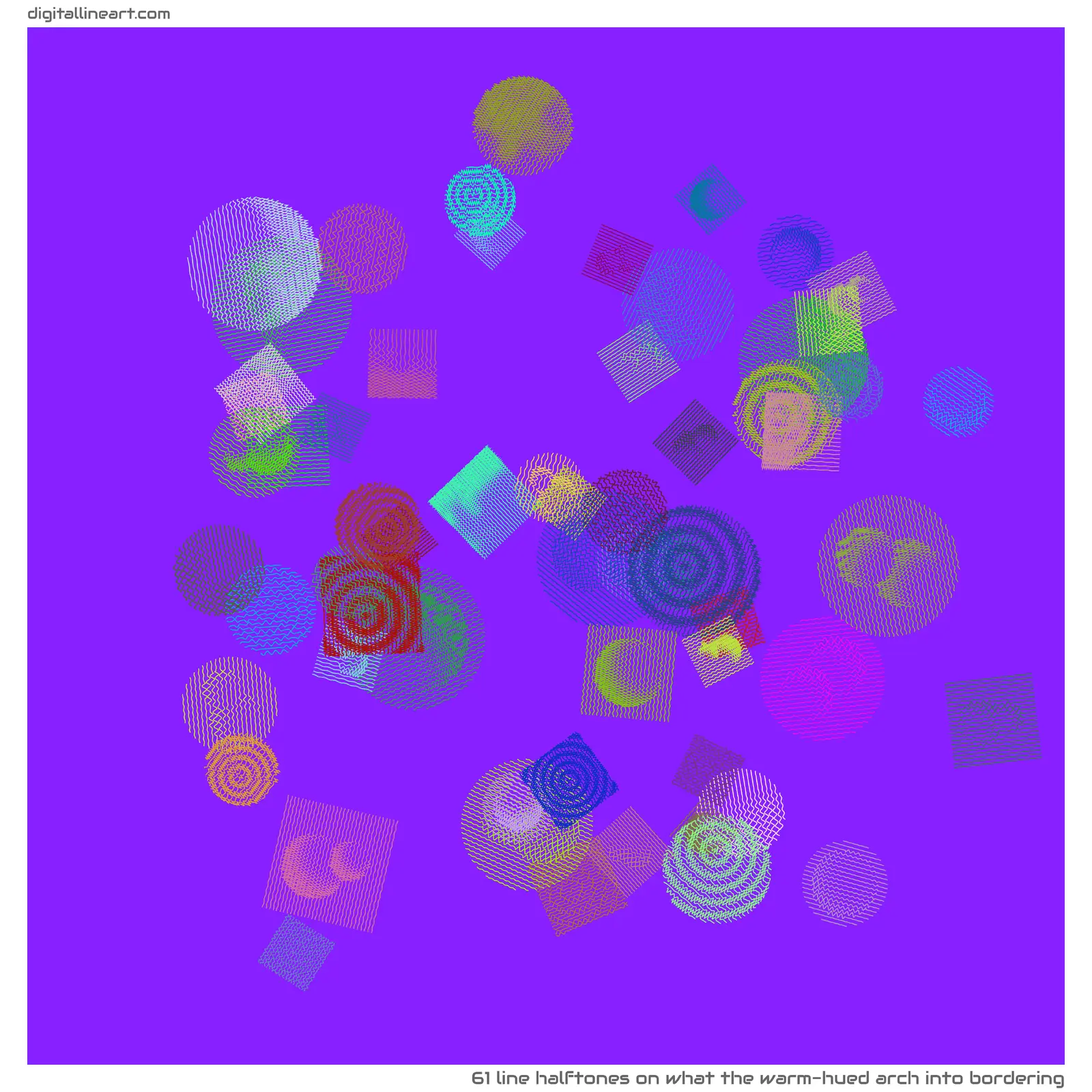 What the Warm-hued Arch into Bordering — 61 line halftones
