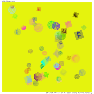 The Basin among Durable Standing — 50 line halftones