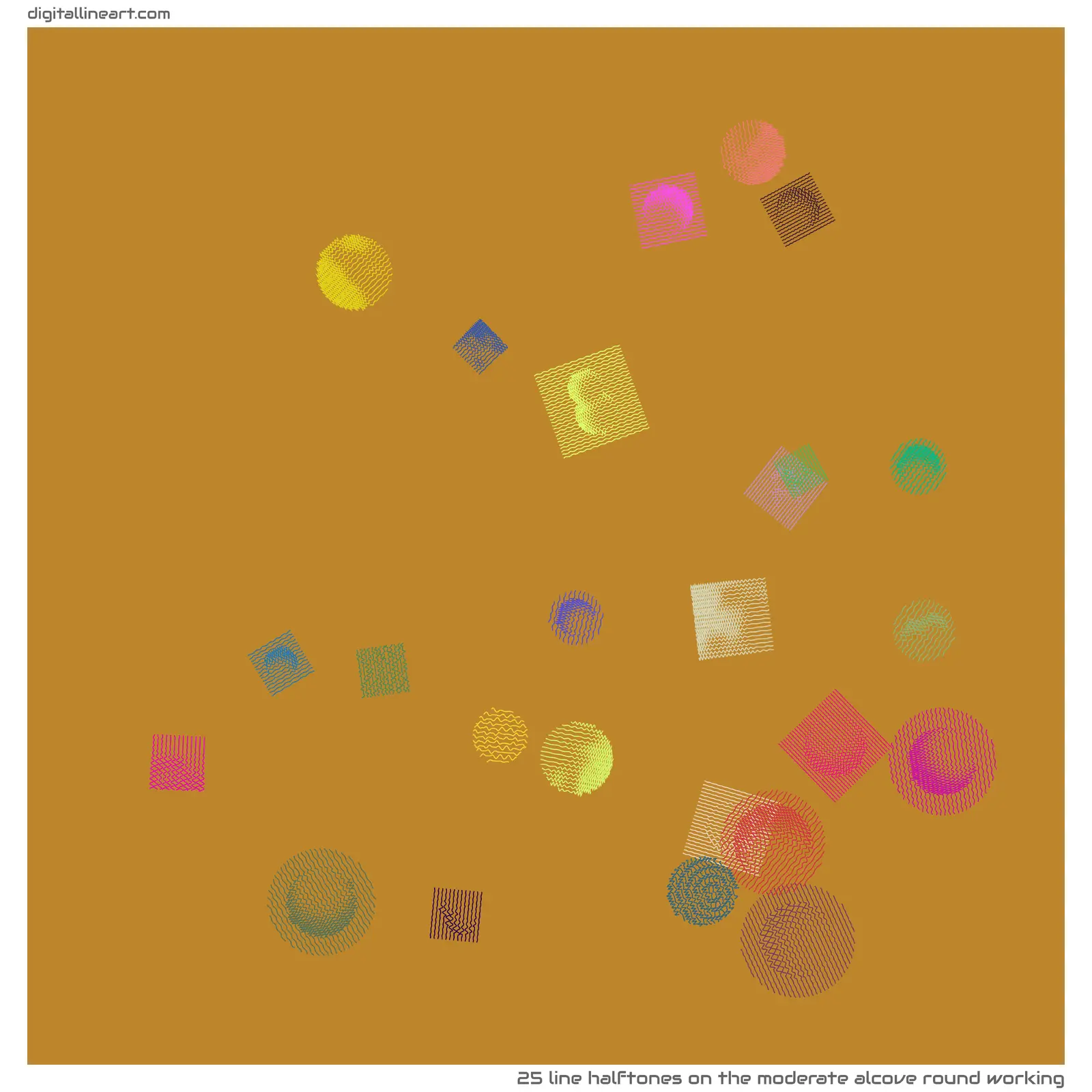The Moderate Alcove round Working — 25 line halftones