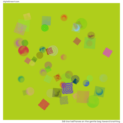 The Gentle Bog toward Knotting — 50 line halftones