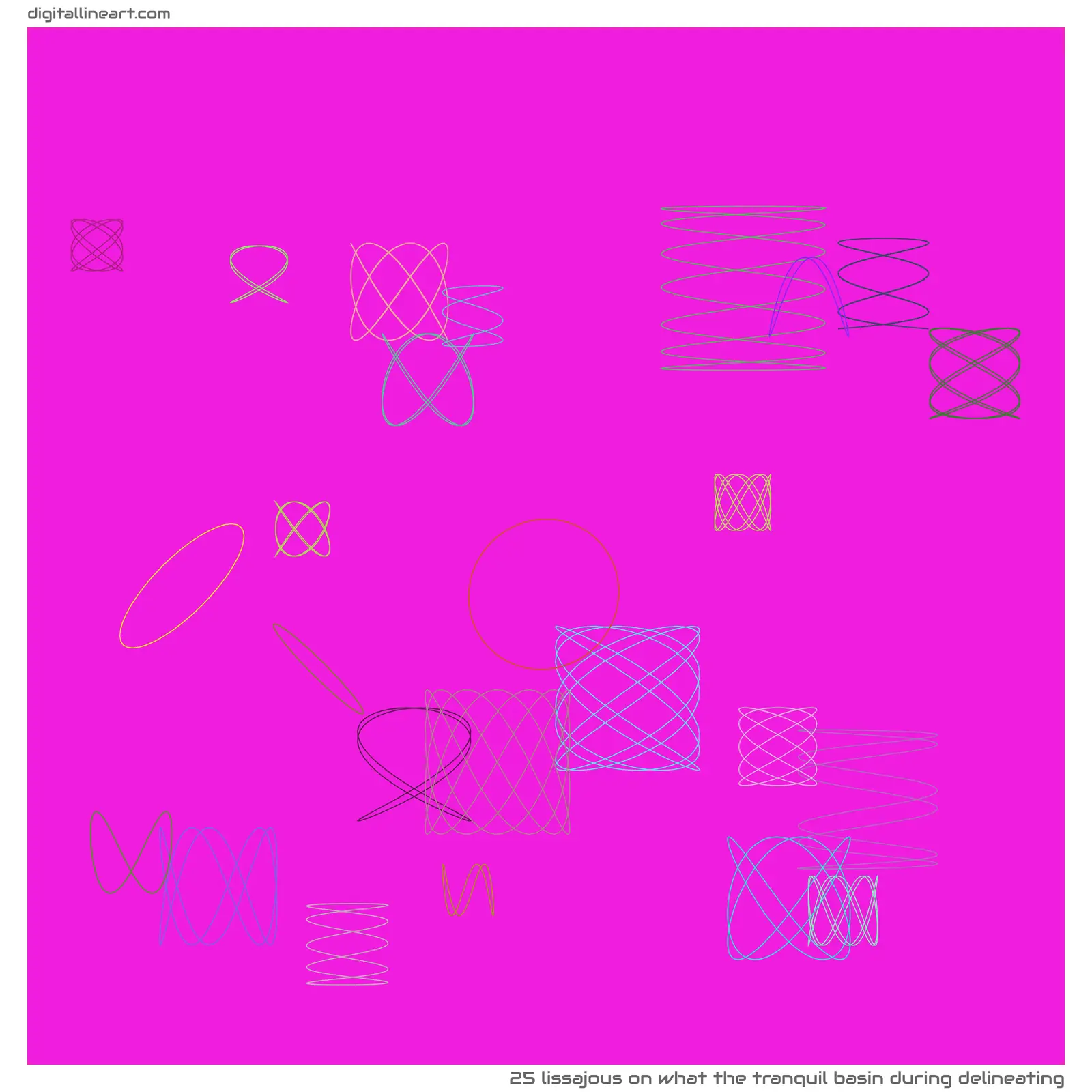 What the Tranquil Basin During Delineating — Lissajous, 25 elements