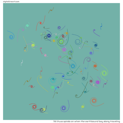 When the Earthbound Bay along Traveling — 78 lituus spirals