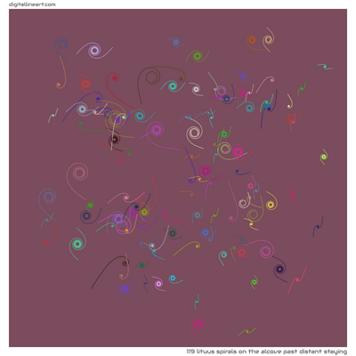 The Alcove past Distant Staying — 119 lituus spirals