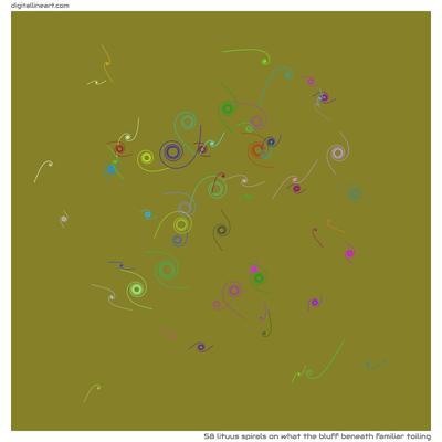 What the Bluff beneath Familiar Toiling — 58 lituus spirals