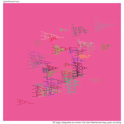 When the Old-fashioned Bay upon Circling — 37 logic diagrams