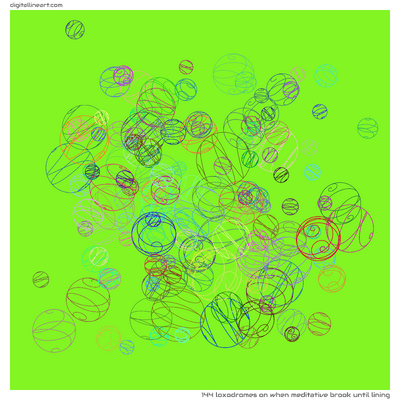 When Meditative Brook until Lining — 144 loxodromes