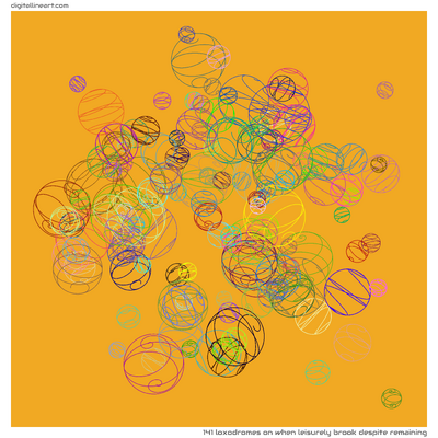 When Leisurely Brook despite Remaining — 141 loxodromes
