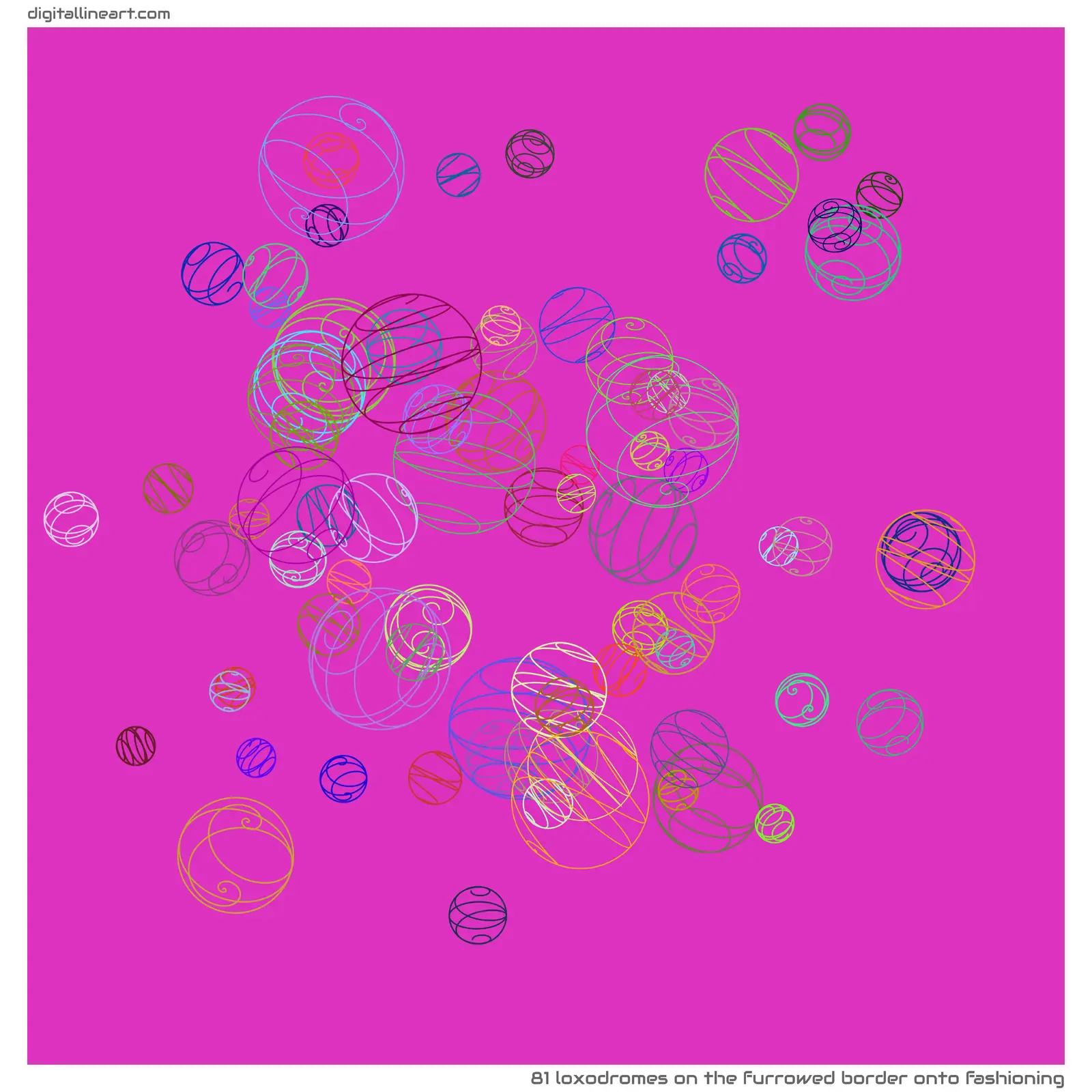 The Furrowed Border onto Fashioning — 81 loxodromes