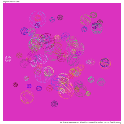 The Furrowed Border onto Fashioning — 81 loxodromes