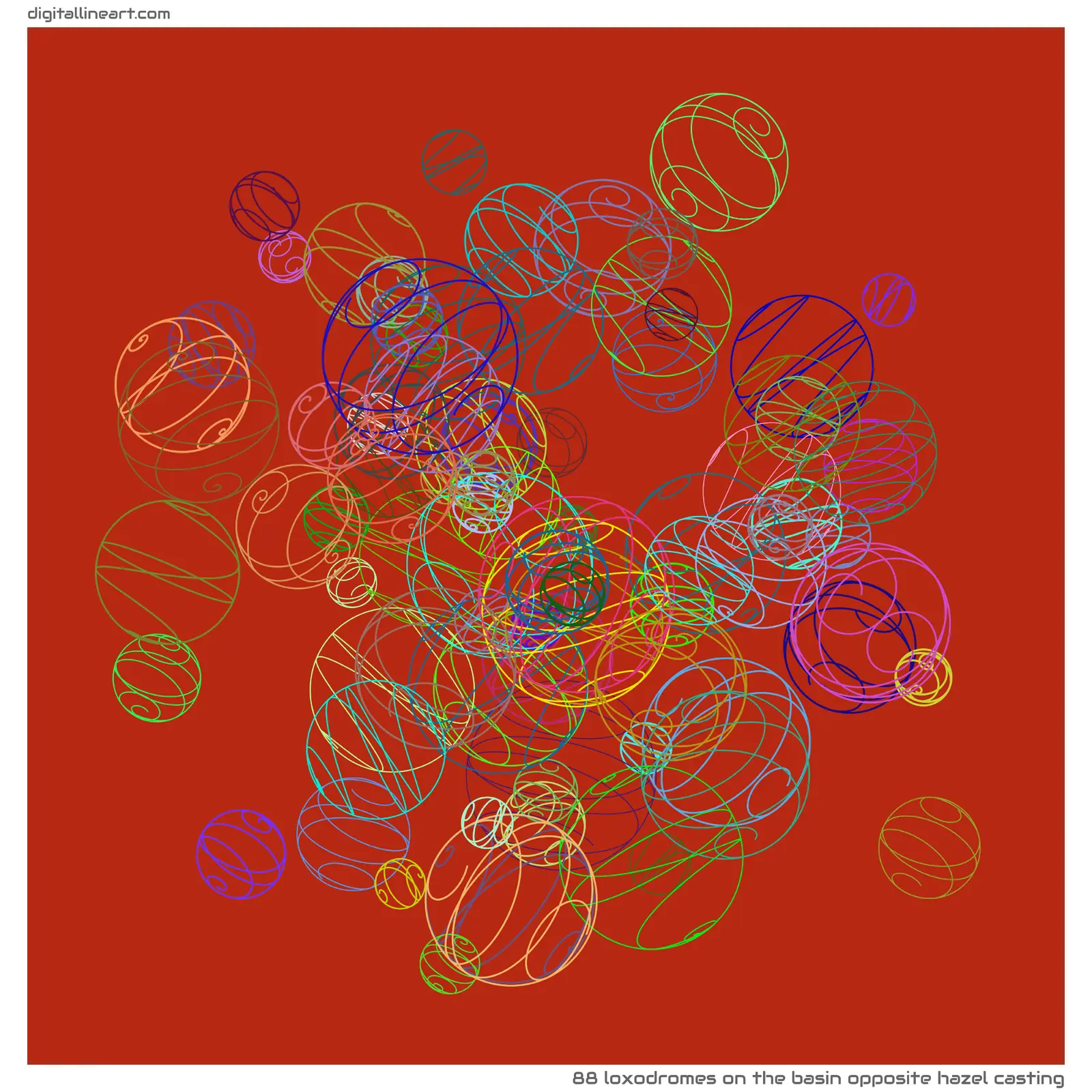 The Basin opposite Hazel Casting — 88 loxodromes