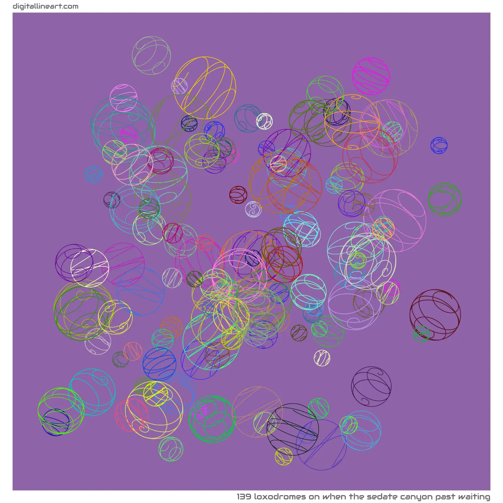 When the Sedate Canyon past Waiting — 139 loxodromes