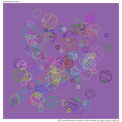 When the Sedate Canyon past Waiting — 139 loxodromes