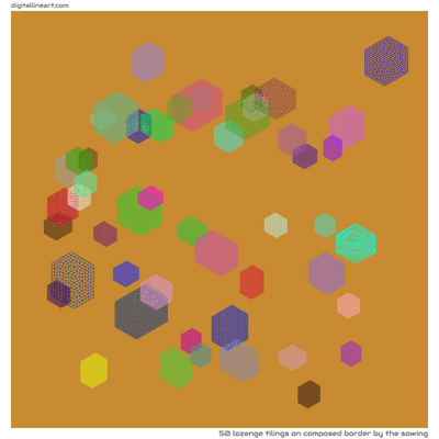 Composed Border by the Sowing — 50 lozenge tilings