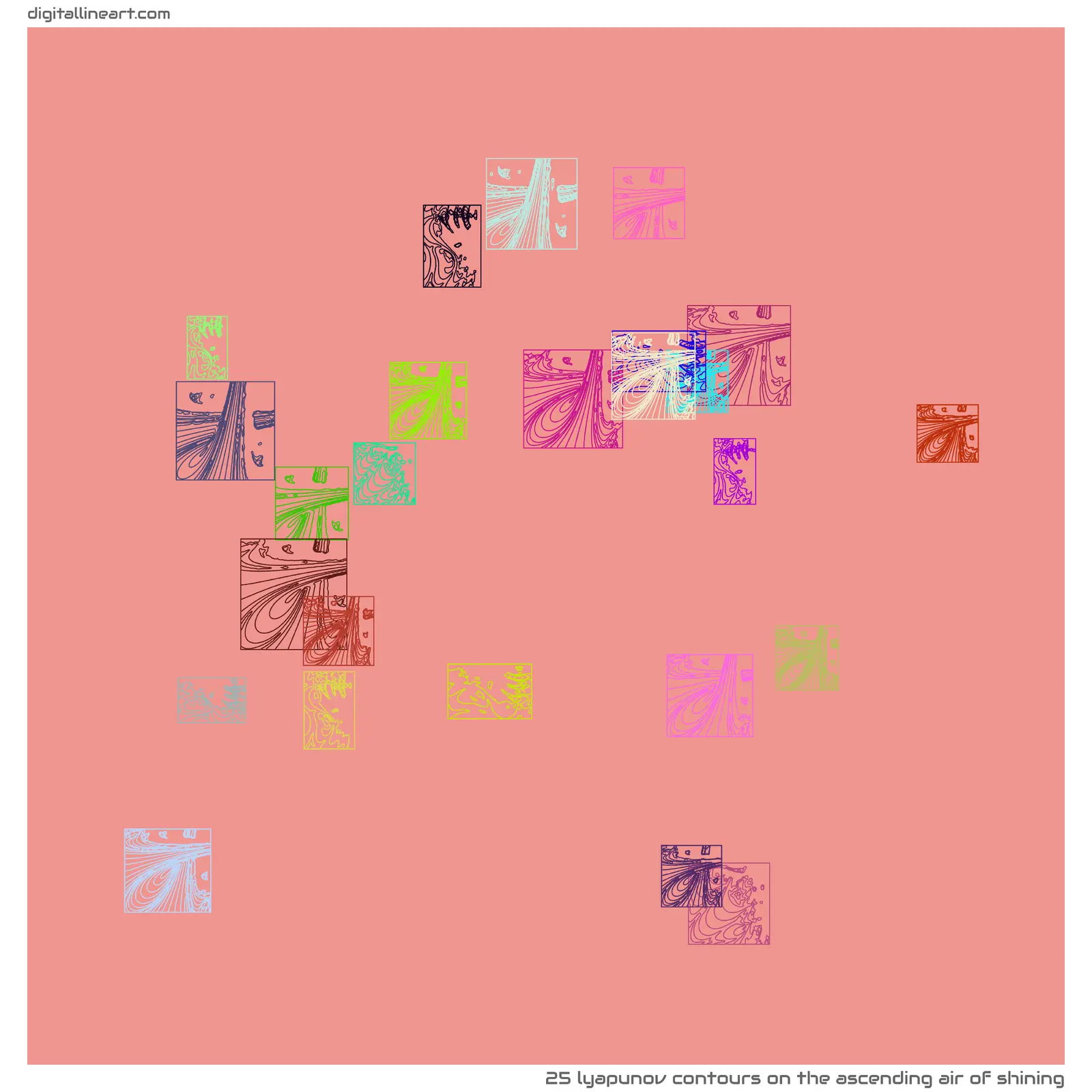 The Ascending Air of Shining — 25 lyapunov contours