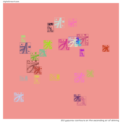 The Ascending Air of Shining — 25 lyapunov contours